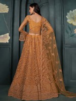 Metalic Gold Premium Net Lehenga Choli